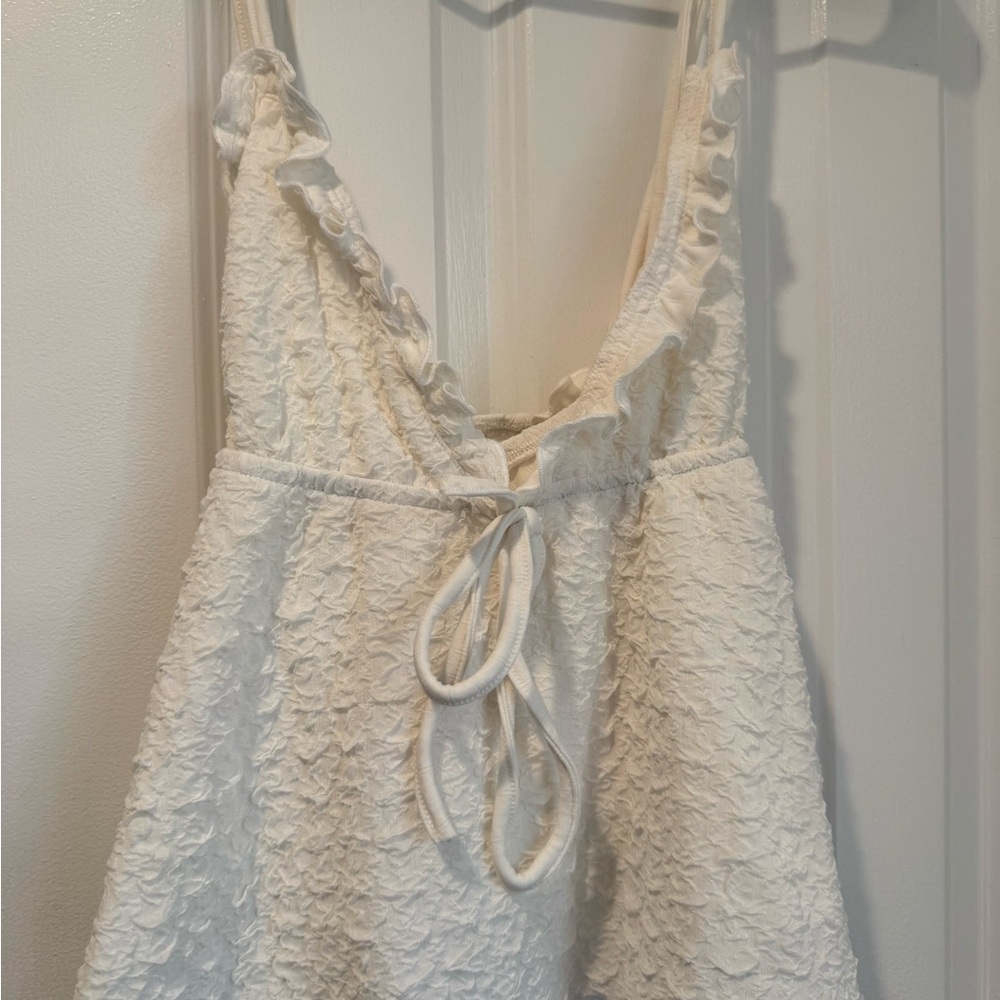 White Textured top
